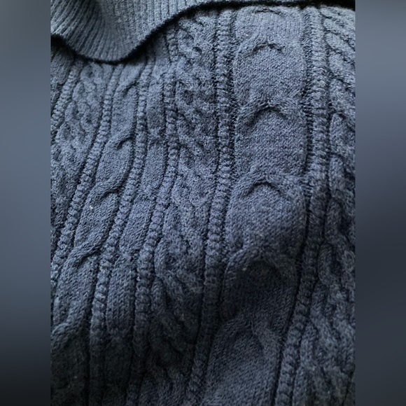 NWT BCBGMaxAzaria Blue Sahana sweater midi dress Large L - Picture 4 of 6